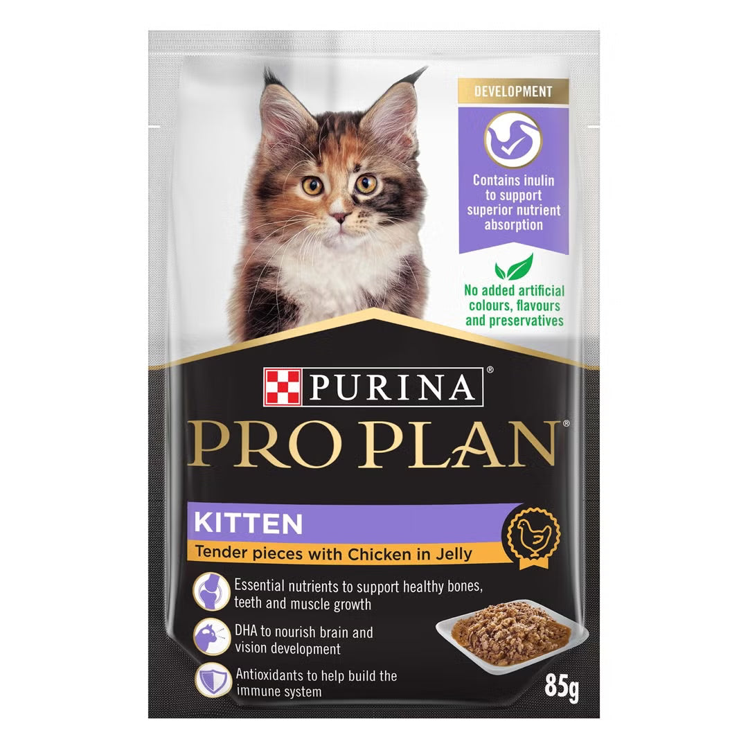 Purina Pro Plan Cat Wet Kitten (85g x 12) - Chicken / Salmon