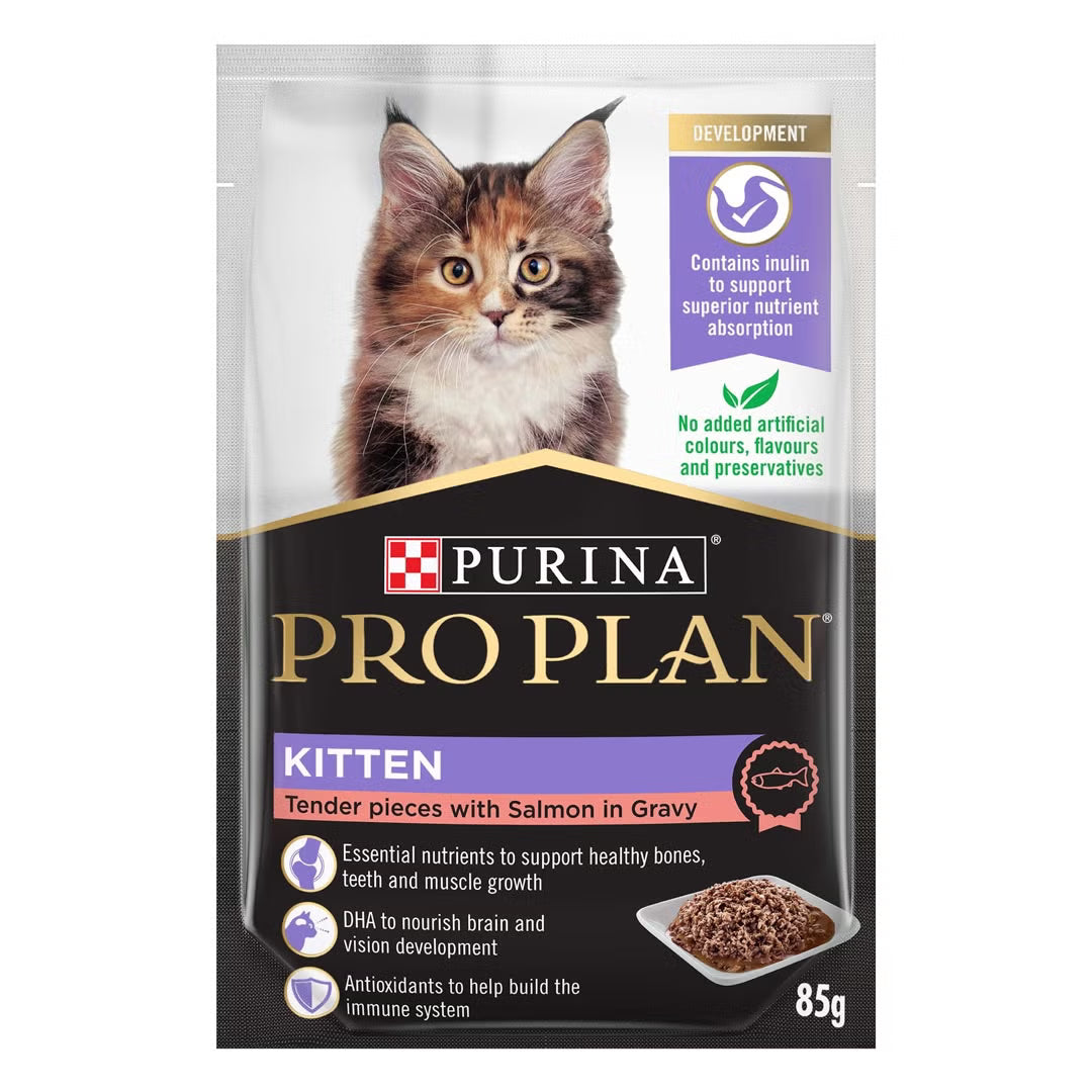Purina Pro Plan Cat Wet Kitten (85g x 12) - Chicken / Salmon