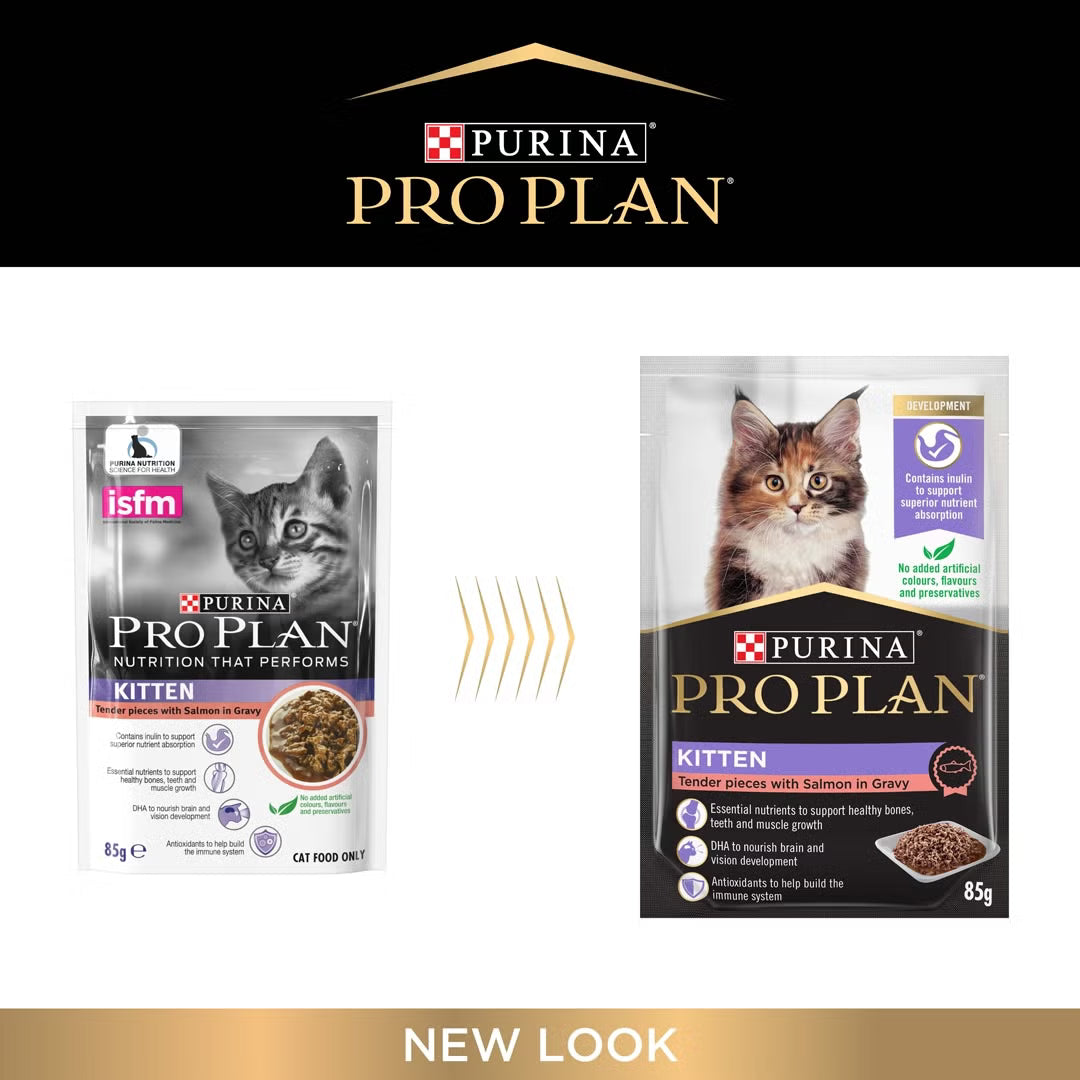 Purina Pro Plan Cat Wet Kitten (85g x 12) - Chicken / Salmon