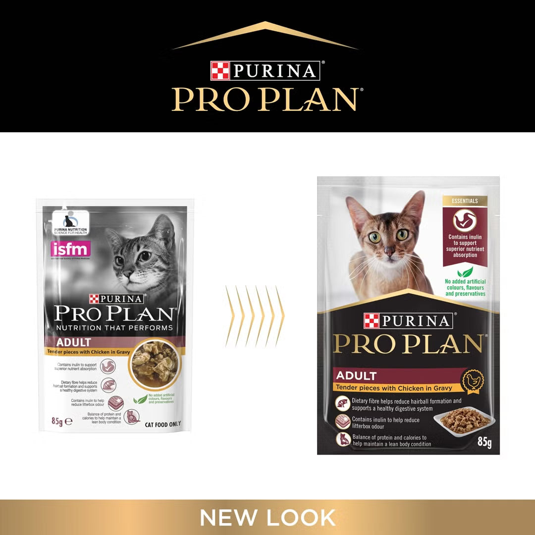 Purina Pro Plan Cat Wet Adult Essentials (85g x 12) - Chicken 12x85g