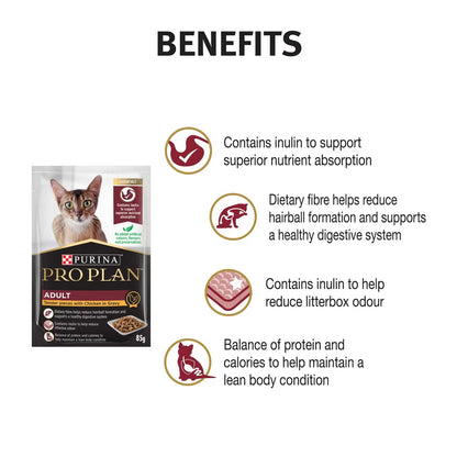 Purina Pro Plan Cat Wet Adult Essentials (85g x 12) - Chicken 12x85g