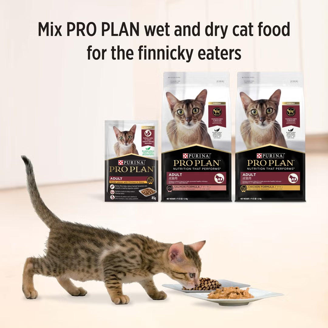 Purina Pro Plan Cat Wet Adult Essentials (85g x 12) - Chicken 12x85g