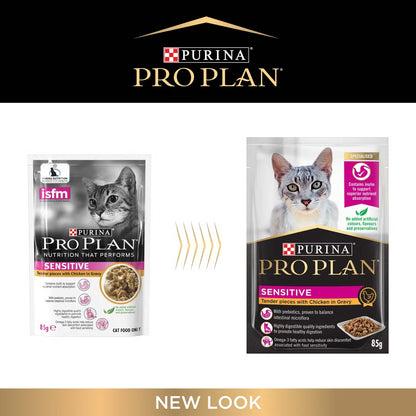 Purina Pro Plan Cat Wet Sensitive Skin & Stomach (85g x 12) - Chicken 12x85g
