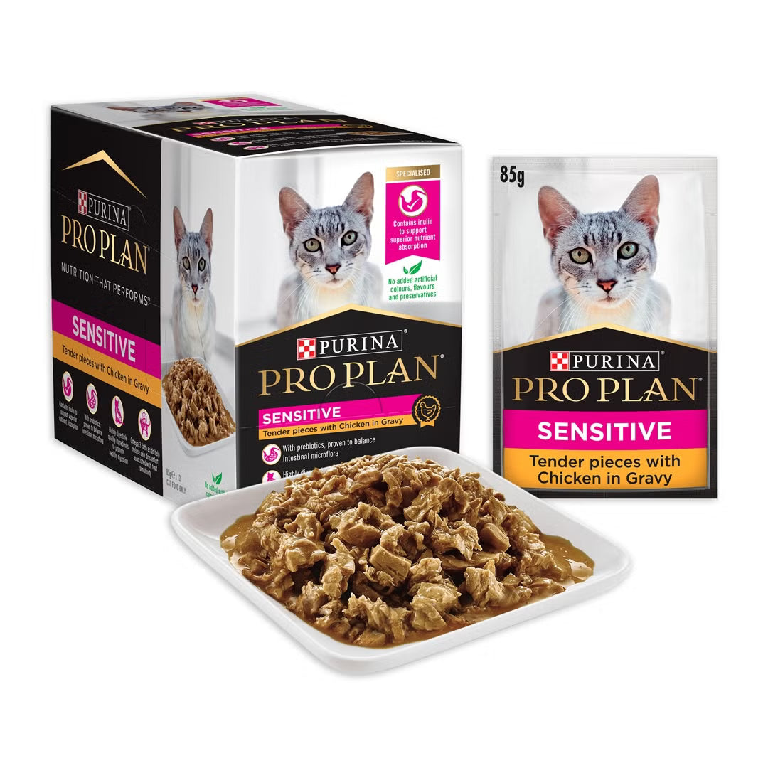 Purina Pro Plan Cat Wet Sensitive Skin & Stomach (85g x 12) - Chicken 12x85g