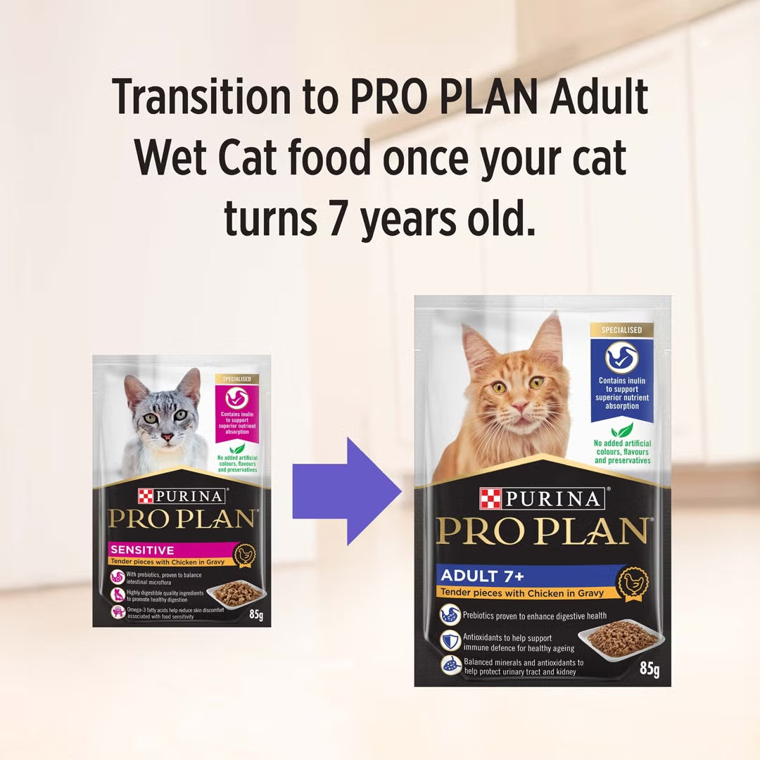 Purina Pro Plan Cat Wet Sensitive Skin & Stomach (85g x 12) - Chicken 12x85g