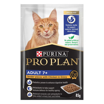 Purina Pro Plan Cat Wet Adult 7+ (85g x 12) - Chicken 12x85g