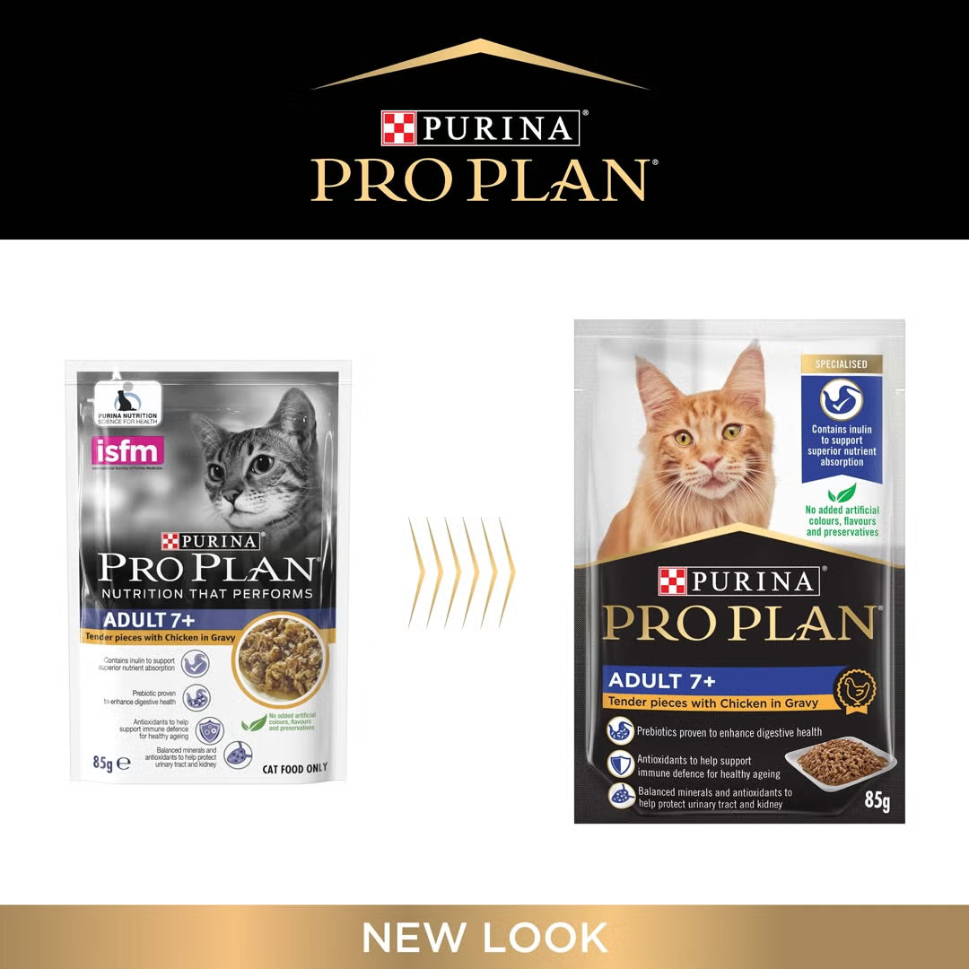 Purina Pro Plan Cat Wet Adult 7+ (85g x 12) - Chicken 12x85g