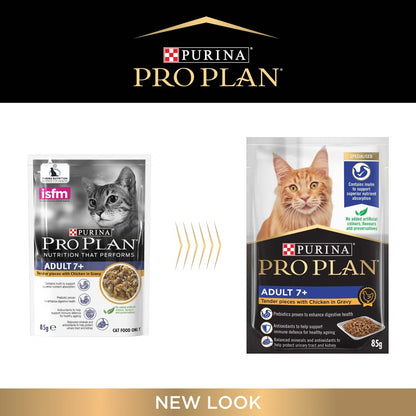 Purina Pro Plan Cat Wet Adult 7+ (85g x 12) - Chicken 12x85g