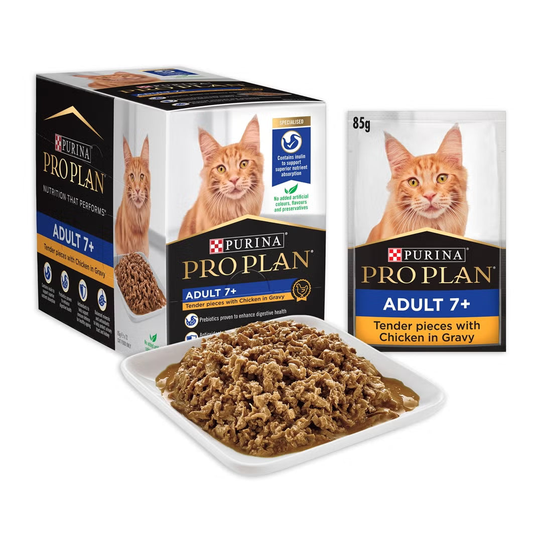 Purina Pro Plan Cat Wet Adult 7+ (85g x 12) - Chicken 12x85g