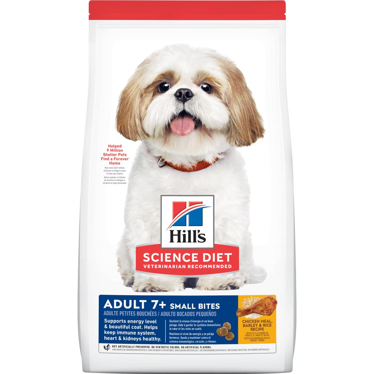 Hill's Science Diet Adult 7+ Small Bites Chicken Meal, Barley & Rice Recipe dog food 2KG