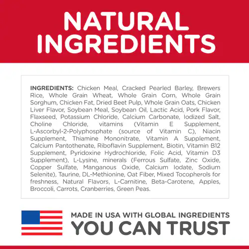 Hill's Science Diet Adult 7+ Small Bites Chicken Meal, Barley & Rice Recipe dog food 15 lbs