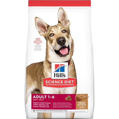 Hill's Science Diet Adult Lamb Meal & Brown Rice Recipe dog food 33 lbs