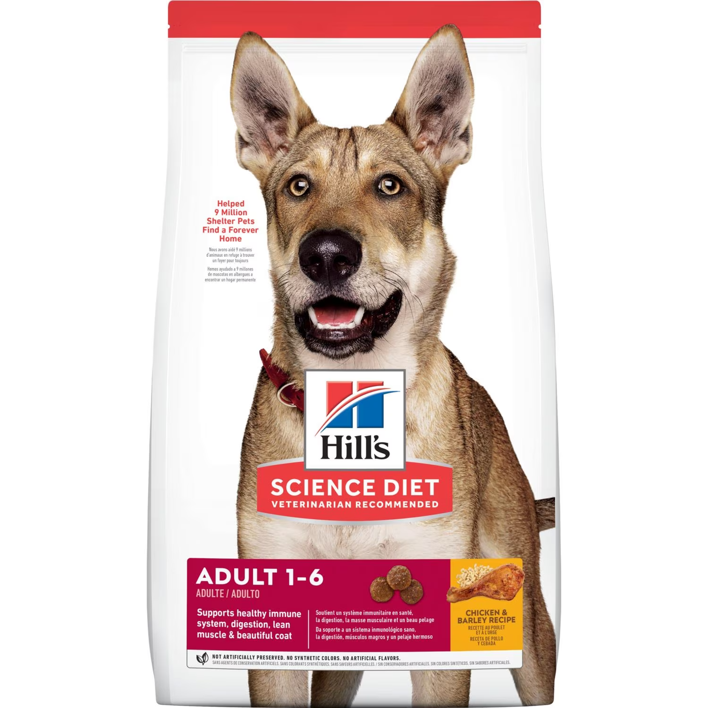 Hill's Science Diet Adult Chicken & Barley Recipe dog food 15KG