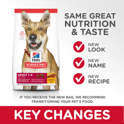 Hill's Science Diet Adult Chicken & Barley Recipe dog food 15KG