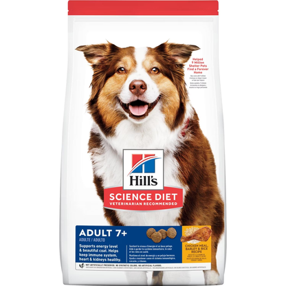 Hill's Science Diet Adult 7+ Chicken Meal, Barley & Rice Recipe dog food 12KG