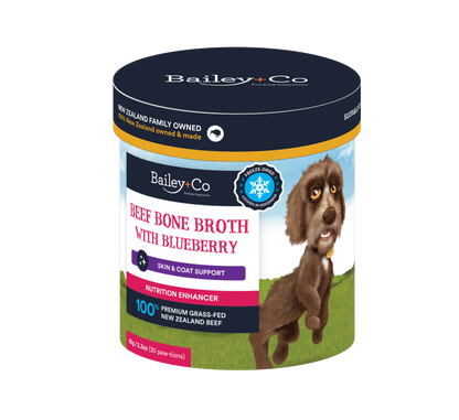 Bailey+Co Dissolvable Freeze Died Bone Broth + Blueberry (Skin Coat Health)