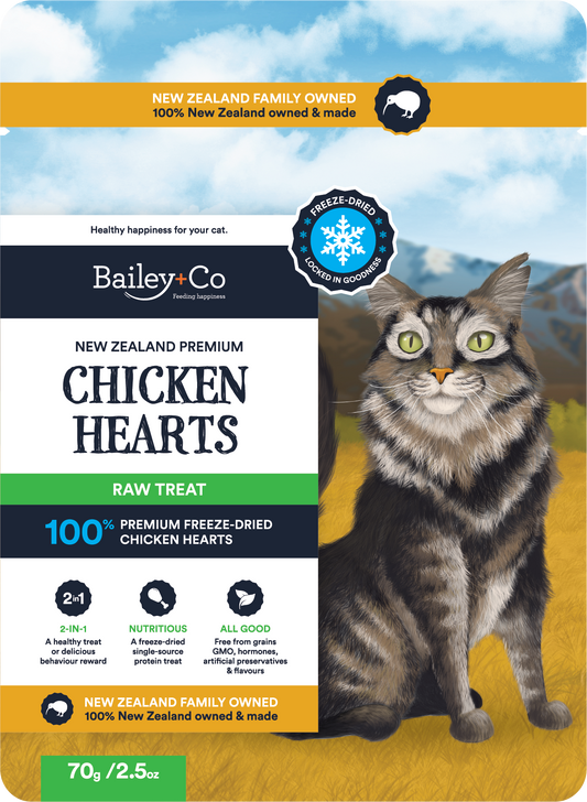 Bailey+Co Freeze Dried Chicken Heart 70g - Feline