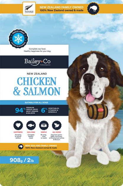 Bailey+Co Freeze Dried Complete Chicken & Salmon Diet (Dog)