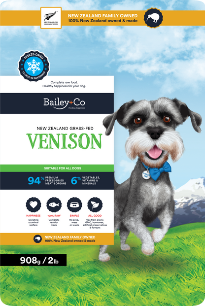 Bailey+Co Freeze Dried Complete Venison Diet (Dog)