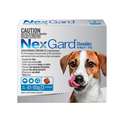 NexGard 4.1–10 kg — 3 chews