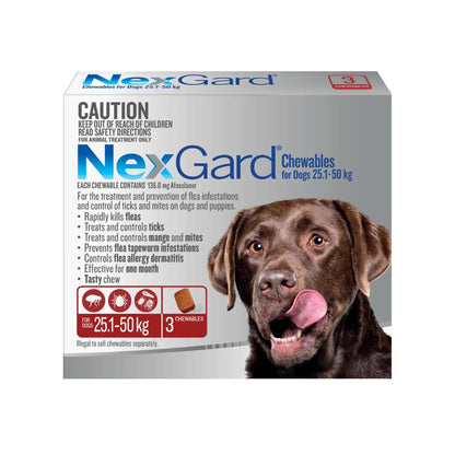 NexGard 25.1–50 kg — 3 chews