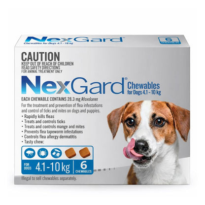 NexGard 4.1–10 kg — 6 chews