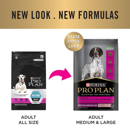 Purina Pro Plan Dog Adult Medium & Large Sensitive Skin & Stomach