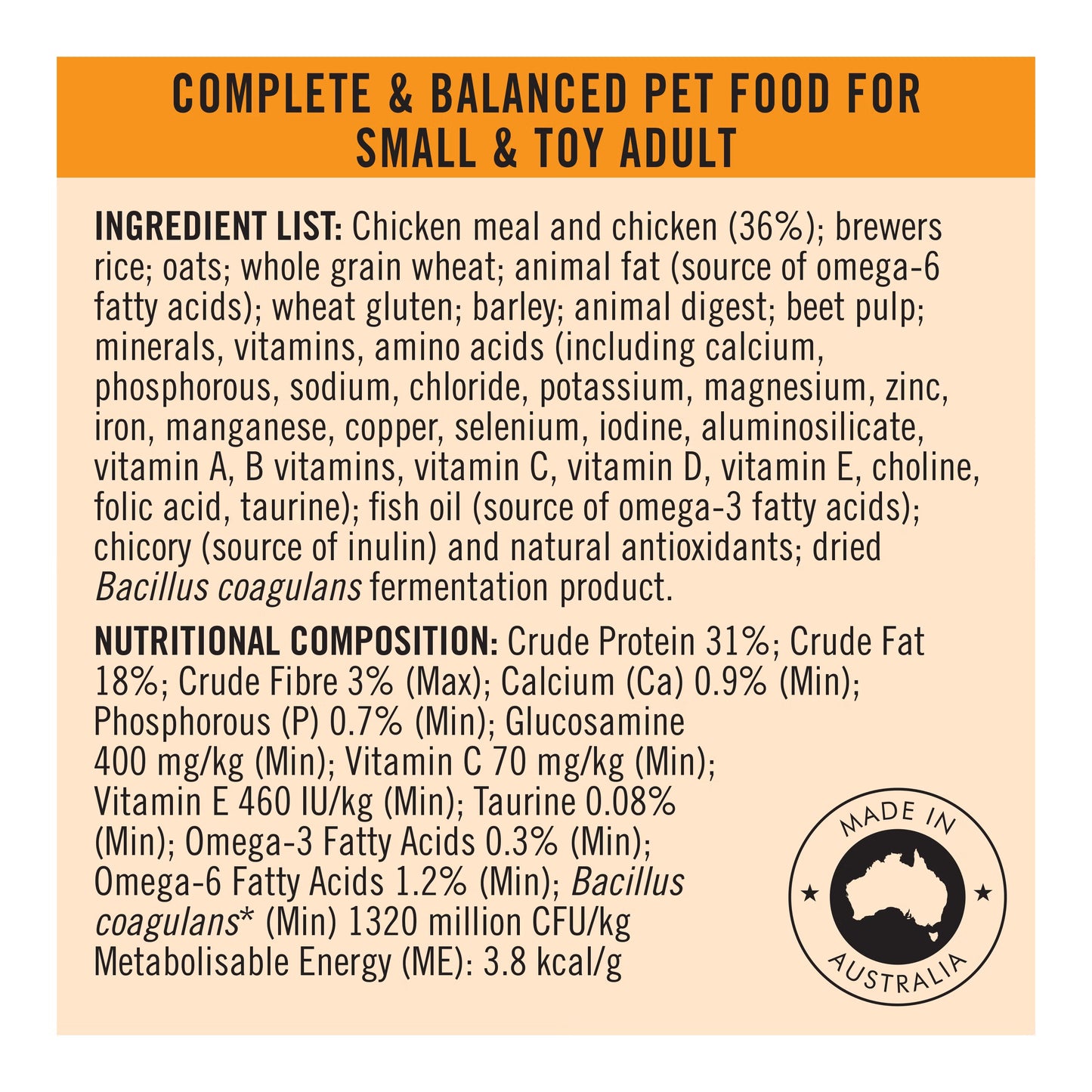 Purina Pro Plan Dog Adult Small & Toy - Chicken