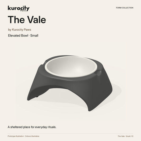 The Vale by Kurocity Paws, Small: collection cover and product appearance. Prototype illustration.