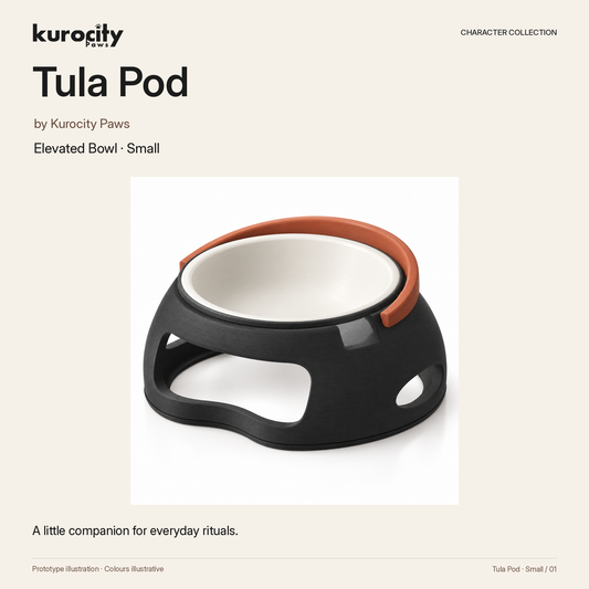Tula Pod by Kurocity Paws, Small: collection cover and product appearance. Prototype illustration.